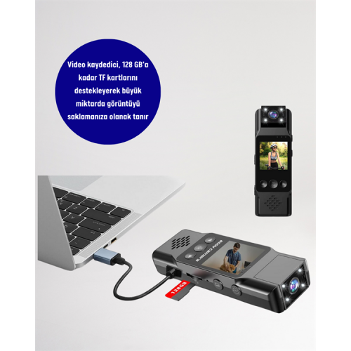 WiFi ile Uzaktan Erişimli Mini Kamera – 1200mAh Batarya 1080P Video Çekimi WiFi ile Uzaktan Erişimli Mini Kamera – 1200mAh Batarya 1080P Video Çekimi