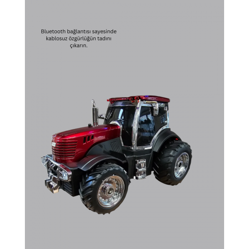 Traktör Tasarımlı Bluetooth Hoparlör USB TF AUX FM Radyo