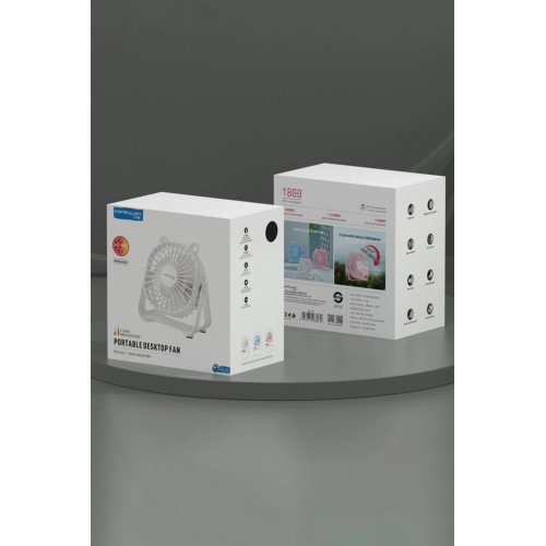 FS23 Masaüstü Soğutma Fanı - Beyaz-(5796)