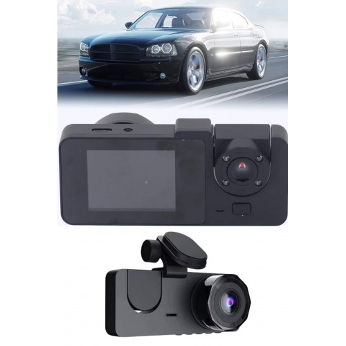 Araç İçi Dikiz Kamerası Sürüş Kaydedici 3 Lensli DVR Kamera