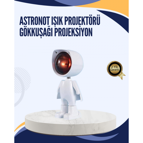 Gün Batımı Efekti Sunan Astronot LED Masa Lambası