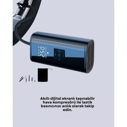 Bisiklet Motosiklet ve Araçlar İçin Çok Amaçlı Hava Pompası