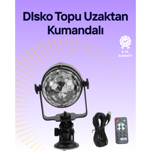 Taşınabilir ve Dayanıklı Plastik Kristal LED Disko Işığı