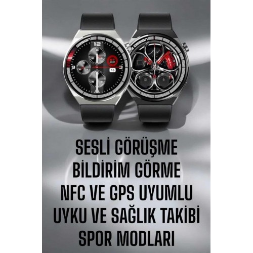 Akıllı Saat GPS VE NFC Özelliği Sesli Görüşme Dokunmstik Ekran