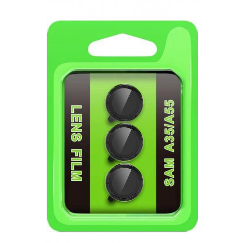 Samsung Galaxy A35 5G Raze Metal Kamera Lens - Siyah-(5796)