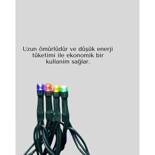 Taşınabilir Pil İle Çalışan LED Işık – 2x2 Metre Perde Modeli