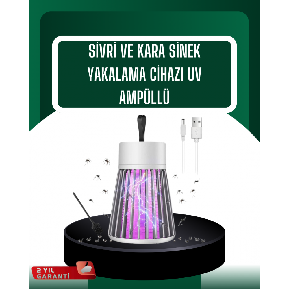 Kamp ve Bahçe İçin Şarjlı Böcek Kovucu Lamba