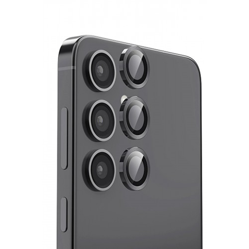 Samsung Galaxy S24 FE Raze Metal Kamera Lens - Siyah-(5796)