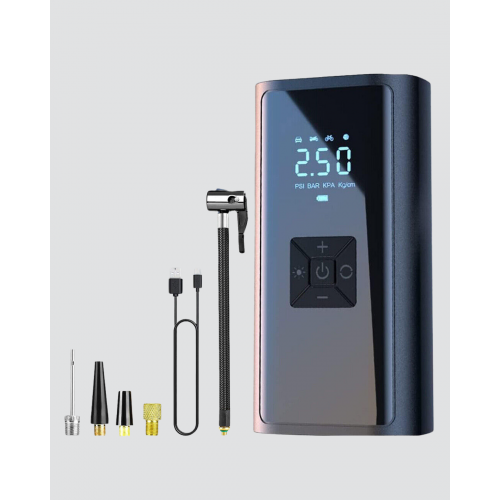 Taşınabilir 80W Kablosuz Lastik Şişirme Pompası Dijital Ekranlı