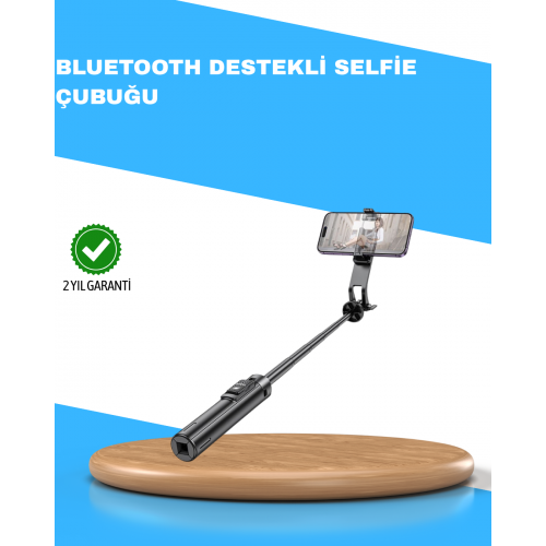 Uzaktan Kumandalı Bluetooth Selfie Çubuğu– Işıklı 130 cm Ayarlanabilir