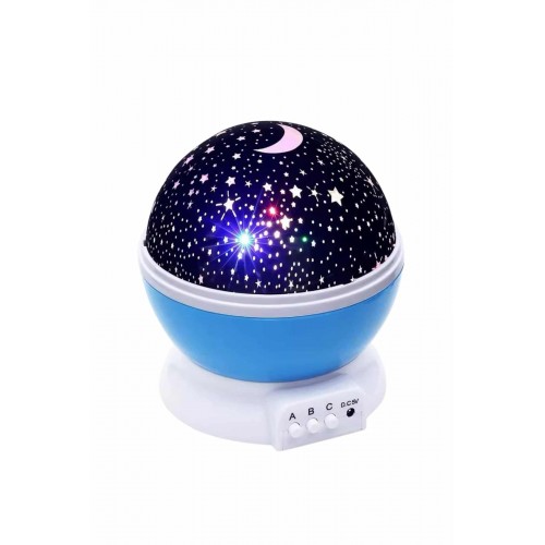 Renkli Yıldızlı Gökyüzü Projeksiyon Gece Lambası Pilli ve USB Kablolu Renkli Yıldızlı Gökyüzü Projeksiyon Gece Lambası Pilli ve USB Kablolu