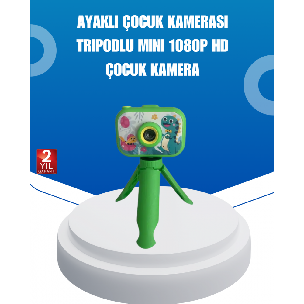 Kreatif Vlog Kamerası – 3-12 Yaş İçin Güvenli ve Renkli Tasarım