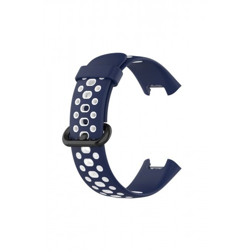 Xiaomi Redmi Watch 2 Spor Delikli Kordon - Lacivert-Beyaz-(5796)