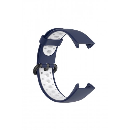 Xiaomi Redmi Watch 2 Spor Delikli Kordon - Lacivert-Beyaz-(5796)