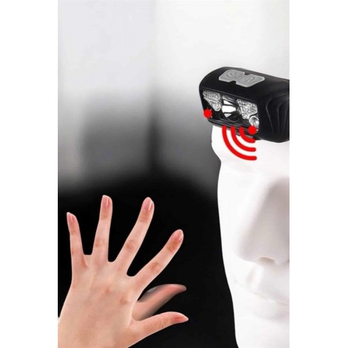 Kafa Lambası Kamp Lambası Sensörlü Şarjlı Ayarlanabilir Kafa Lambası Kamp Lambası Sensörlü Şarjlı Ayarlanabilir