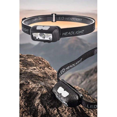 Kafa Lambası Kamp Lambası Sensörlü Şarjlı Ayarlanabilir Kafa Lambası Kamp Lambası Sensörlü Şarjlı Ayarlanabilir