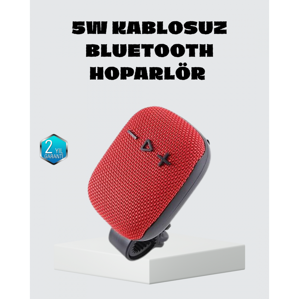 Taşınabilir Kablosuz Hoparlör – 5W Güç TWS Bağlantı ve 800mAh Pil