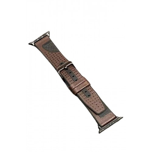 Watch 45mm Buff Deri Kordon - Kahverengi-(5796)