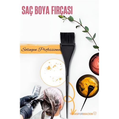 Turk Dar Uçlu Saç Boya Fırçası Balyaj Fırçası Solingen Professional
