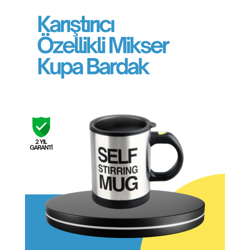 Kendi Kendini Karıştıran Termos Kupa – Pratik Güçlü Motorlu ve Termos Özellikli