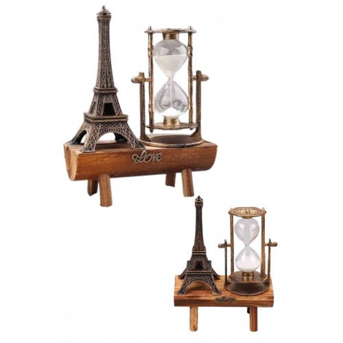 Paris Eyfel Kulesi Hediyelik Eyfel Retro Kum Saati Dekoratif Eşya