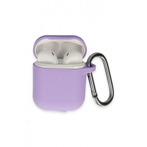 Airpods 2 (2.nesil) Hang Kılıf - Lila-(5796)