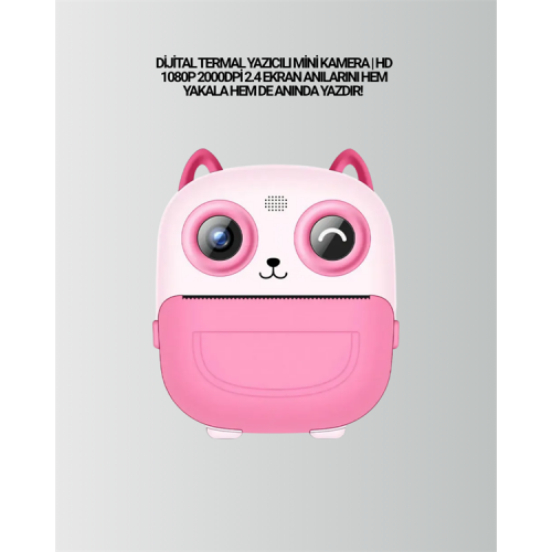 2.4” Ekranlı Mini Kamera – 1080p Kayıt + Mürekkepsiz Yazdırma 2.4” Ekranlı Mini Kamera – 1080p Kayıt + Mürekkepsiz Yazdırma