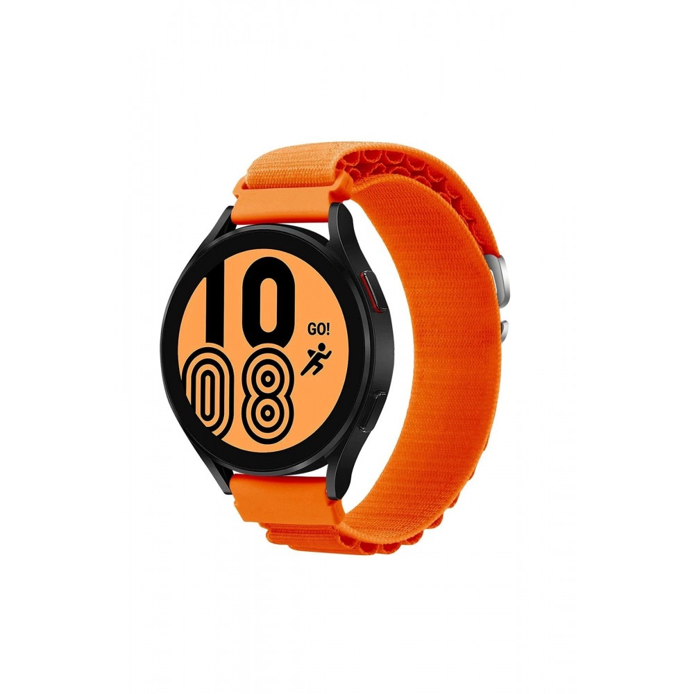 Watch 20mm KR410 Kumaş Kordon - Turuncu-(5796)