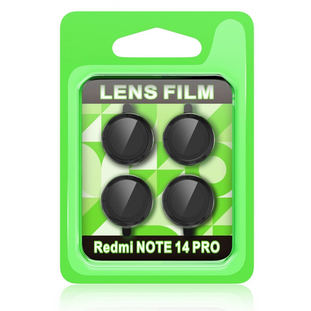Xiaomi Redmi Note 14 Pro 5G Raze Metal Kamera Lens - Siyah-(5796)