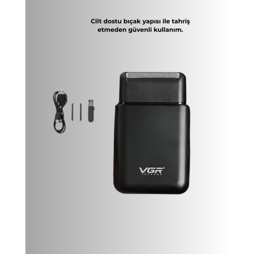 USB Şarjlı Erkek Tıraş Makinesi | Cilt Dostu ve Kompakt Tasarım