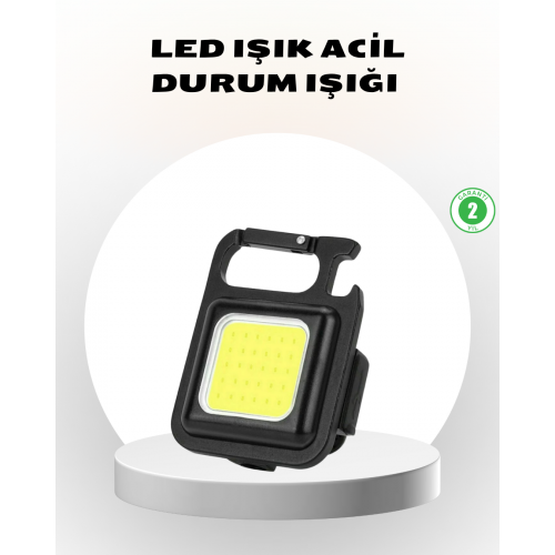 Süper Parlak 800 Lümen LED Fener – USB Şarjlı 3 Işık Modlu Mini Taşınabilir ve Anahtarlık Tipi