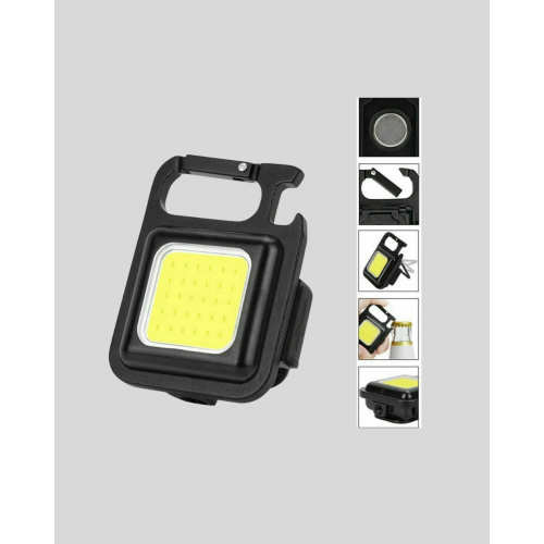 Süper Parlak 800 Lümen LED Fener – USB Şarjlı 3 Işık Modlu Mini Taşınabilir ve Anahtarlık Tipi