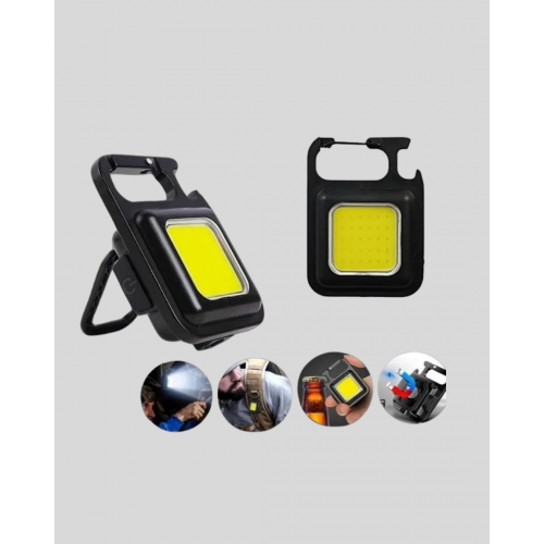 Süper Parlak 800 Lümen LED Fener – USB Şarjlı 3 Işık Modlu Mini Taşınabilir ve Anahtarlık Tipi