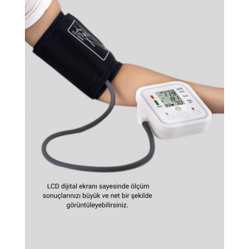 Üst Koldan Ölçüm Dijital Tansiyon Aleti – IHB Aritmi Uyarılı ve Çift Hafızalı (Kopya)