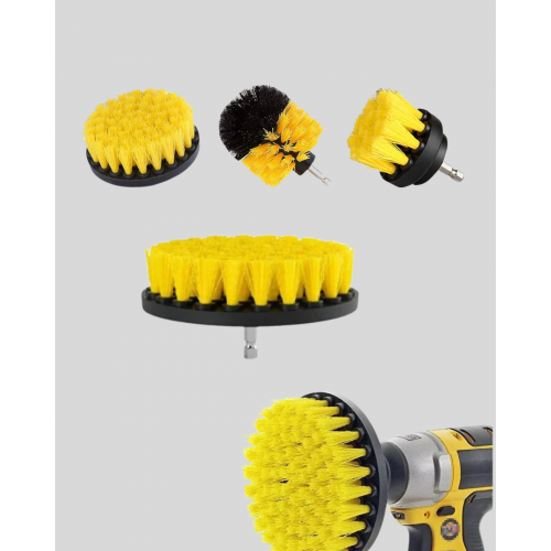 3’lü Matkap Ucu Fırça Seti – Derinlemesine Temizlik Tüm Yüzeylerle Uyumlu