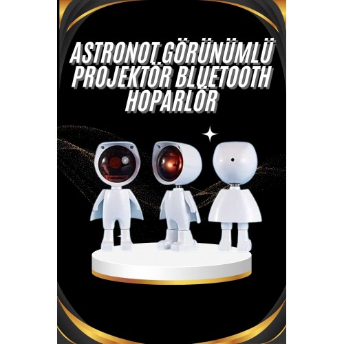 Gün Batımı Projektör Lamba Astronot Görünümlü Dekoratif Masa Lambası