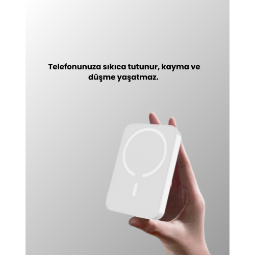 MagSafe Manyetik Powerbank – iPhone İçin Hızlı Kablosuz ve Güvenli Şarj