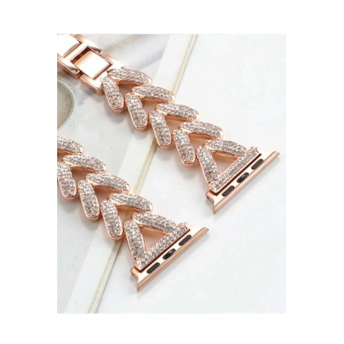 Apple Watch 38mm Node Taşlı Kordon - Siyah-(5796) Apple Watch 38mm Node Taşlı Kordon - Siyah-(5796)