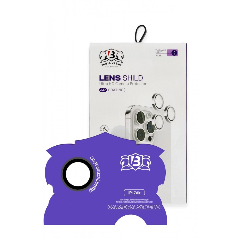 Apple iPhone 17 Air Bilvis Titan Kamera Lens - Siyah-(5796)