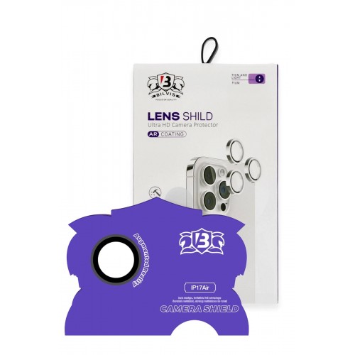 Apple iPhone 17 Air Bilvis Titan Kamera Lens - Siyah-(5796)