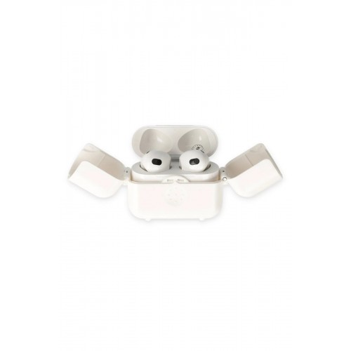 Airpods 3 (3.nesil) Basmalı Kılıf - Beyaz-(5796)