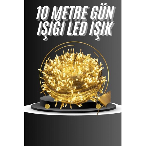 Dış Mekan Led Aydınlatma 10 Metre Gün Işığı Led Işık Pilli