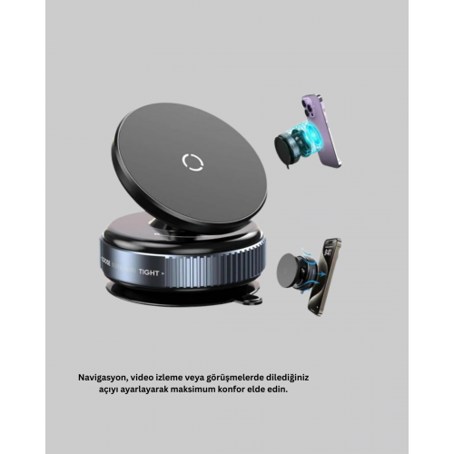 Araç İçi Telefon Tutucu Güçlü Manyetik Vakumlu Model