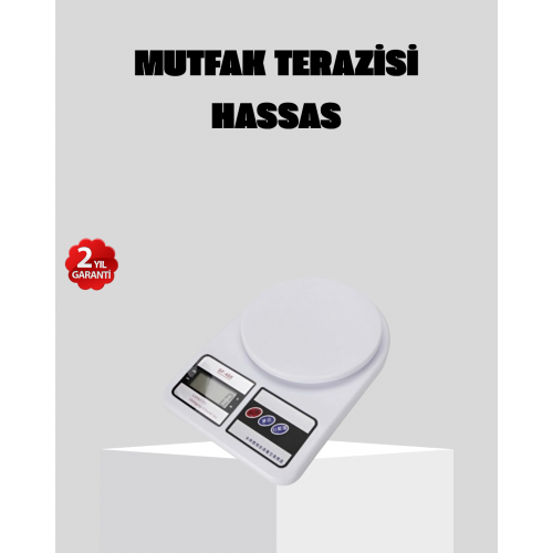 LCD Ekranlı Hassas Dijital Mutfak Terazisi – 5kg Kapasite 1g Hassasiyet