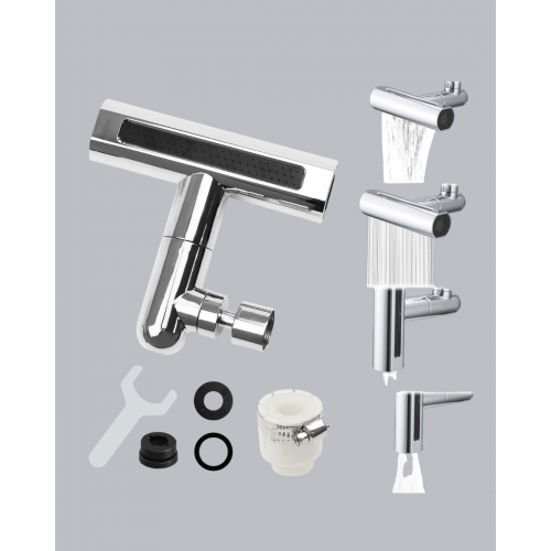 360° Dönebilen Musluk Başlığı 4 Fonksiyonlu Su Tasarruflu ve Dayanıklı