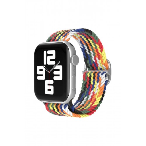 Apple Watch 38mm Star Kordon - Gökkuşağı 1-(5796)