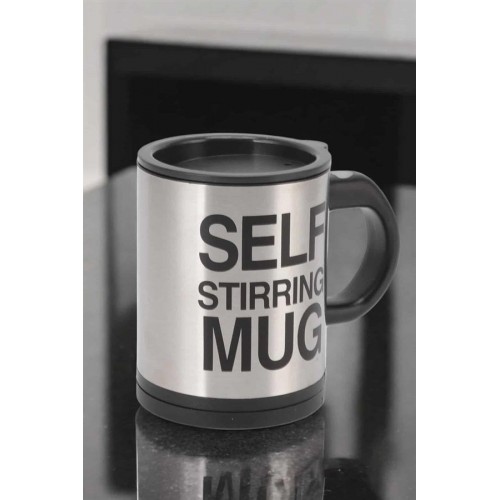Yazılı Mug Kupa Karıştırıcı Özelliği Ve Paslanmaz Çelik