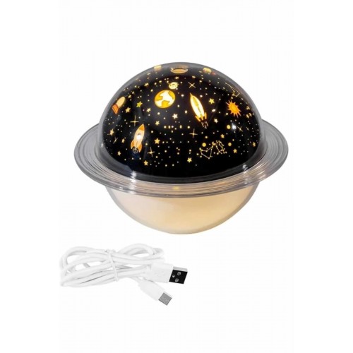 Aromaterapi Hava Nemlendirici Gece Lambası Uzay Model Satürn Oda Kokusu Aromaterapi Hava Nemlendirici Gece Lambası Uzay Model Satürn Oda Kokusu