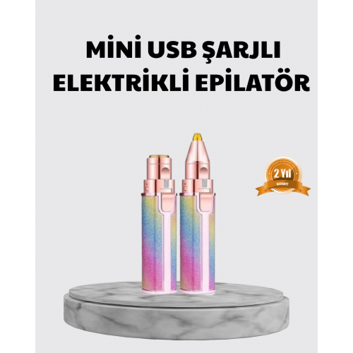 Mini Yüz ve Kaş Epilatörü – 8000 RPM Güçlü Motor ve Paslanmaz Çelik Başlık