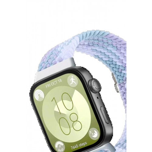 Huawei Fit 4 Star Kordon - Lila-Beyaz-(5796) Huawei Fit 4 Star Kordon - Lila-Beyaz-(5796)